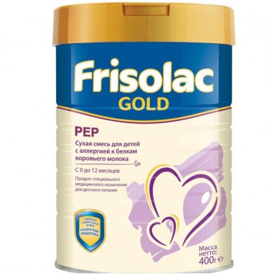Молочная смесь Frisolac Gold PEP, 0-12 мес., 400 гр.