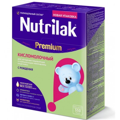 Кисломолочная смесь Nutrilak Premium с рождения, 350 гр