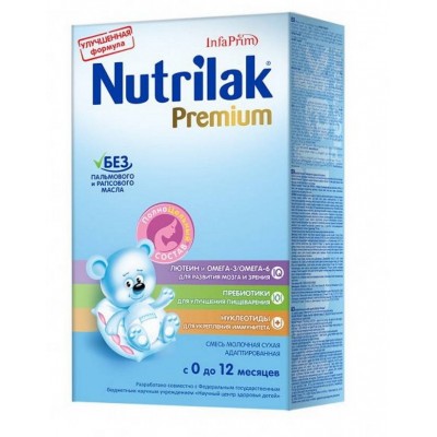 Смесь Nutrilak Премиум молочная от 0-12 мес, 350 гр