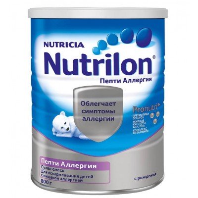 Нутрилон Пепти Аллергия - специальная смесь "PronutriPlus", 0-12 мес., 800 гр