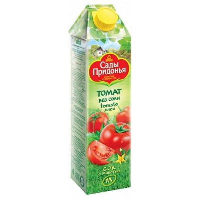 (Упак 12х1л) Сок «Сады Придонья» томатный восстановленный 1л