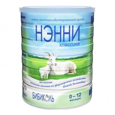Нэнни Классика - мол. смесь на основе козьего молока, 0-12 мес., 400