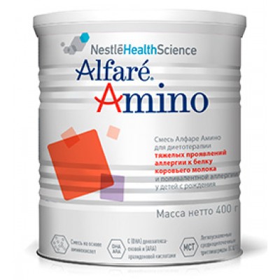 Специальная аминокислотная смесь Nestle Alfare Amino, для детей с рождения, 400гр